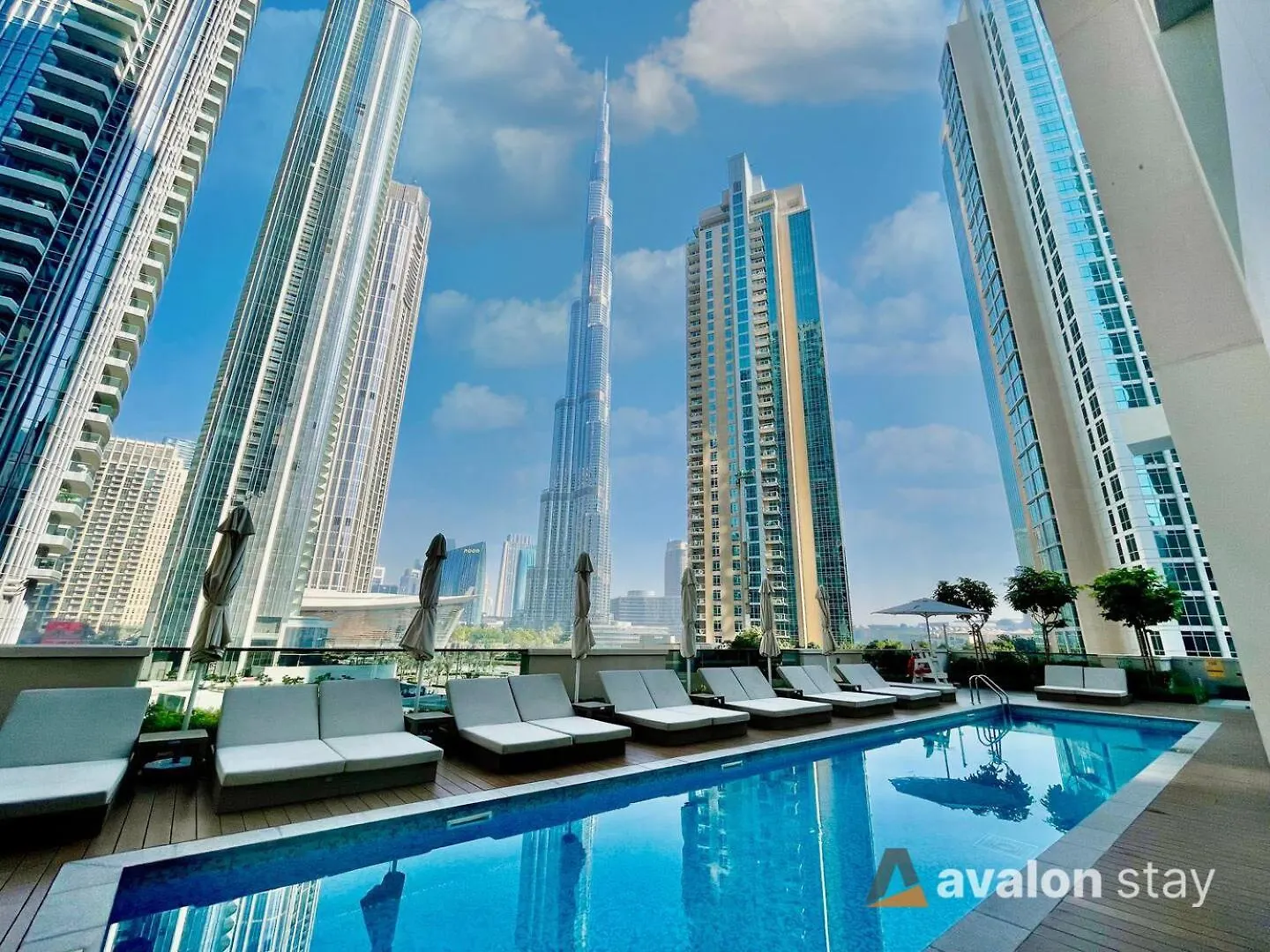 Avalonstay - Luxury 1Br Apt In Downtown Dubai-Brand New-Burj Khalifa & Fountain Views From Pool