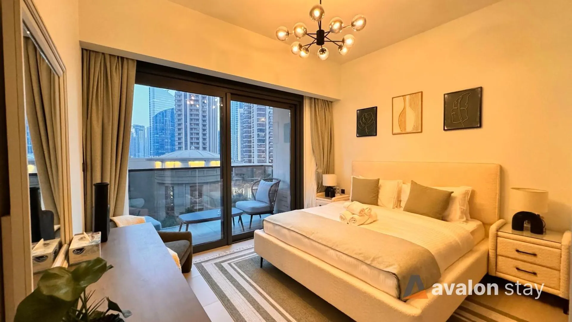 Apartmán Avalonstay - Luxury 1Br Apt In Downtown Dubai-Brand New-Burj Khalifa & Fountain Views From Pool